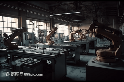 組裝復雜機械和電子產品的機械臂